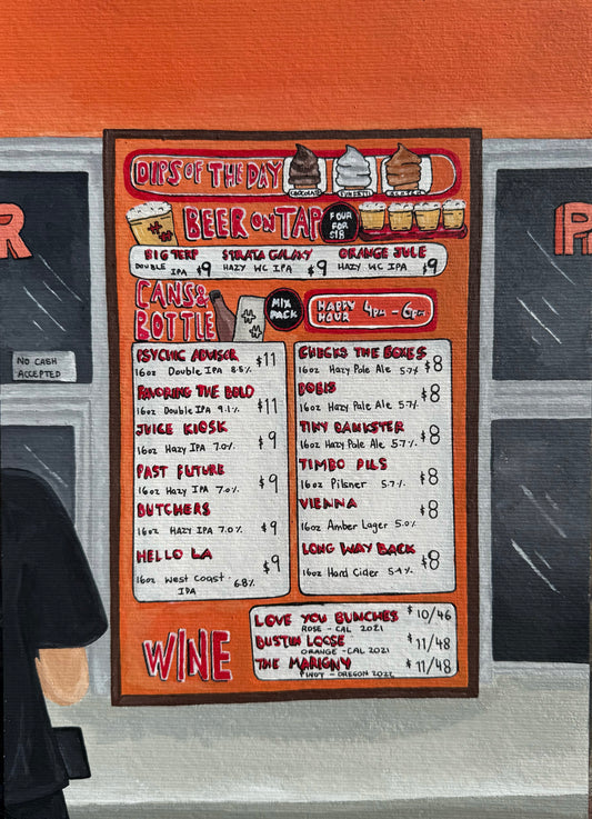 'Menu in LA' - Quality Print